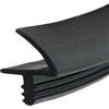 AYYDS Guarnizione per porta della stanza 10 m/25 m, guarnizione in gomma per telaio della porta, 3 mm, larghezza scanalatura 12 mm, guarnizione per telaio per porte, finestre (nero, 10 m)