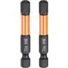 QUARKZMAN 2pz H6 Inserti per Avvitatore 6mm Punta Piatta Metrica 1/4 Attacco Esagonale 50mm (2) Cacciavite Industriale Bussola Esagonali in Fosfato Nero Magnetico Lungo