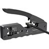 GREATRICH Pinza Crimpatrice RJ45 Passante per Connettori RJ45, RJ12 e RJ11, Pinza RJ45 con Lame Taglienti, Strumento di Crimpatura Precisione per Cavi di Rete CAT5E/CAT6/CAT7, Crimpatrice Ethernet