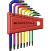 PB SWISS TOOLS Serie chiavi maschio piegate colorate per viti torx PB Swiss Tools Rainbow