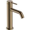 hansgrohe Tecturis S - Rubinetto per lavabo senza scarico, Miscelatore lavabo risparmio idrico (EcoSmart) con altezza bocca 105 mm, bronzo spazzolato, 73311140