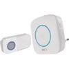 EMOS - Kit campanello con campanello e pulsante impermeabile per campanello, 36 melodie, segnale a colori - portata 150 m, volume fino a 90 dB - Plug-in/Batteria - Bianco
