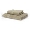 Boncasa - Set di asciugamani - 100% cotone pettinato (non rigenerato) - Qualità Ring Spun - Morbido al tatto - 450 g/m² (set da 2 pezzi, beige)