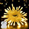 cshare Le più recenti lucine a batteria a LED, 3M 30 LED Scatola batteria impermeabile IP65 con timer, decorazione per Natale, giardino, stanza per esterni/interni-Bianco caldo