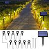 Songlypian Lampade solari per giardino esterno, Luci Solari da Giardino, IP44 Impermeabile & 3000K lampade Bianco caldo, Automaticamente Acceso o Spento, Luci Solari per Laghetti per Cortile, Patio, Alberi