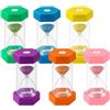 ACOMTUO Set di 6 Clessidra Bambini in Colori Macaron, Clessidra Bambini, Colorate Clessidre Set 5/10/20/30/45/60 Minuti, Clessidre Colorato Timer Dell'orologio per Cucina, Casa, Ufficio, Classe e Giochi