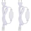 BENLUN 2 Spina EU, Solo per Strisce LED COB 480LEDs/M 13mm X 6mm 20 metri
