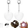 Suevut 2 Pezzi Luce Tascabile Per Borsa, Luce per Borsetta a LED a Forma di Cuore,Luce Per Handbag A Sensore Tattile,Luce Decorativa per l'Atmosfera di Intelligente con Portachiavi Regalo Per Donne e Ragazze