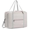 WANDF Borsa da viaggio per aereo Ryanair piccola borsa da viaggio pieghevole 40x30x20cm borsa da palestra borsa da ospedale borsa da weekend da WANDF (24L Beige Denim Con Tracolla)