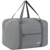WANDF Borsa da bagaglio a mano per Borsa da viaggio in aereo piccolo bagaglio a mano pieghevole Ryanair 40x20x25cm borsa sportiva borsa ospedale weekend WANDF (Grigio 20L)