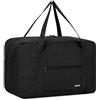 WANDF Borsa a mano per bagaglio aereo, piccola e pieghevole Approvata da Ryanair con dimensioni 40x20x25cm Adatta come borsa sportiva, borsa da ospedale o borsa da weekend (Denim Nero 20L)