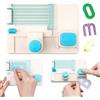 OTCRAFT BAOFALI - Mini perforatrice con lettere dell'alfabeto, 15,2 x 10,8 cm, per fai da te, biglietti, scrapbooking, decorazioni per feste, progetti fai da te, striscioni, cartelli, biglietti, creazione di