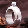 LEEMASING Braccialetto da fiaschetta da 99,2 g, in acciaio inox, per alcol, whisky, liquori, gioielli (argento)