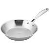 SCANPAN STS Padella in acciaio inox, 24 cm, multifunzione a induzione, con anima in alluminio, lati inclinati, padella per tutti i piani cottura, adatta al forno