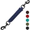 PetBonus Clip per collare per cani, nastro di sicurezza fatto a mano, collare spinato a doppia estremità (Blu navy)