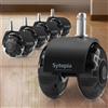 ‎Sytopia Inc. Ruote per sedie da ufficio Sytopia 11 mm x 22 mm, set di 5 ruote per