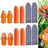 Winmany 12 coltelli giardino silicone per pollice con coperchio anti-taglio tagliare dita raccogliere piante raccogliere piante giardinaggio regali spennellare pollice per tagliare piante frutta verdura
