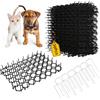 JUNUNDJING Tappetino Repellente per Gatti, 36 Pezzi Repellente per Gatti, 15x20cm Dissuasori per Gatti, Plastica Tappetino Anti Gatto, Anti Gatto Giardino
