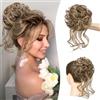 Sofeiyan Chignon Capelli Finti con Elastico, Ondulato Chignon Finto per Capelli Sintetica Coda di Cavallo Posticci per Capelli Spessi Updo per Donne, 50g 12H24#