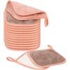 PHOGARY Salviette Struccanti Riutilizzabili, 12 Pezzi Piccolo Dischetti Struccanti Lavabili per il Viso, Panno Microfibra Viso Pulizia, Cotone Tamponi Struccanti Microfibra per gli Occhi 5In x 5In