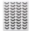 Glowing Win Ciglia Finte Naturali 3D 20 Paia 5 Stili Multipack Volume Lungo Ciglie Finte Corte Sottili False Lashes Wispy Cat Eye Lashes Fake Eye lashes Mink Fluffy Fatto a Mano per Trucco di