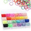 Funtopia Elastici Capelli Bambina per Ragazze Piccole, 336 Pezzi 24 Colori, 2 cm, per Bambini Baby, Mini Elastico per Capelli Multicolore