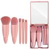 COSHINE - Set di pennelli da trucco da viaggio, kit di 5 mini pennelli da trucco completi (5 pezzi con specchio)