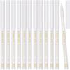 KAIQIKAIXI 12pcs White Eyeliner Pencils Professional Use as Highlighter,Lip Line Pen Long Lasting Nice Color Eye Brow Gel Pen Makeup Brow Tint Pencils Beauty Makeup Tools