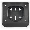 cyclingcolors Supporto per targhe porta targa moto scooter ciclomotore, 155x150mm plastico nero