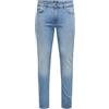 Only & Sons Jeans Strette Slim Fit Uomo Pantaloni in Denim Stretch Design Sbiancato Onsloom., Colore:Azzurro, Taglia Pantalone:29W / 32L, Lunghezza della Gamba:L32