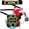 JSM FITNESS Elastico 360 Gradi Fascia per Trainer Calcio - Kit Allenamento Calcio con Cintura Regolabile - Trainer da Calcio con Pallone Rotazione Completa per Bambini