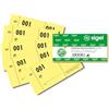 SIGEL GN500 - Blocchetti numerati numerati da 1 a 500, 10,5 x 5 cm, misura piccola