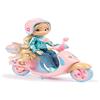 Giochi Preziosi UNIQUE EYES - Fun Ride Amy look da viaggio, con scooter casco e bauletto personalizzabili con gli stickers inclusi nel bauletto, per bambine a partire dai 3 anni
