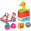 TOMY Toomies E73253 Tomy Dino Rescue Ranger, Dinosaur Children, Jurassic World, Educational Push & Go Vehicle Colours and Sound, Toy for Baby Boys & Girls Aged 12 Months +, Multicoloured