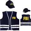 W WIDMANN MILANO Party Fashion - 58957 - Costume da bambino FBI, gilet, berretto, polizia, carnevale, festa a tema