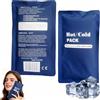 Giutsaull Set di 2 Borse Ghiaccio Gel Riutilizzabile, 2pcs Impacchi di ghiaccio in gel, Gel ghiaccio per Freddo e Caldo, per Dolore e Lesioni, adatto per microonde e congelator