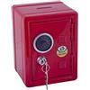 JOLLY 9920-0001 - Salvadanaio in look cassaforte, rosso