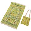 Hitopin Tappetino da preghiera Islam, tappetino da preghiera islamico, con borse dal design elegante, morbido tappeto da preghiera per il Ramadan, ottimo regalo per familiari e amici (giallo)
