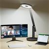 Honeywell Lampada da Scrivania, H6 Sunturalux™ Lampada da Tavolo, 800LM Lampada Scrivania Dimmerabile con Timer, Controllo Touch Lampade da Tavolo per Webcam Circolare, Studio, Camera da Letto