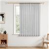 MRTREES Tende per Interni Voile Grigio Chiaro Tende Moderne 1 Pezzo con Tasca per Asta 200cm Larghezza x 100cm Altezza, Tenda Trasparente per Cucina e Finestra Piccola Soggiorno Casa
