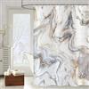 ASDCXZ Tenda da doccia in marmo, 180 x 200 cm, moderna, astratta, grigio, oro, bianco, marrone, effetto marmo, tessuto lavabile, tenda da doccia in poliestere, impermeabile, per vasca da bagno con 12