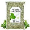 EPEL Foglie di Stevia 600gr - Stevia Foglie Essiccata - Te di Stevia - Stevia Sfuso (600 gr)