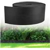 GARDENIX WoodBorder - Bordo flessibile effetto legno, in plastica, lunghezza 10 m, altezza 8 cm, colore nero