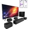 Does not apply 7.1 Soundbar TV, Compatibile Con Dolby Atmos, Controllo APP, 4 Altoparlanti Surr