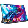 HGFRTEE Schermo pieghevole 18.5 Pollici FHD 1080p IPS 100Hz, Monitor portatile U