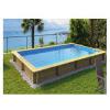 BB SERVICE PISCINA FUORI TERRA IN LEGNO RETTANGOLARE HALIBUT