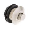 BB SERVICE PULSANTE PNEUMATICO ABS BIANCO CON BOTTONE SPORGENTE FORO 42mm