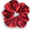 SXQLYH, elastico per capelli Scrunchie in velluto, grande elastico per capelli spesso e morbido in velluto, Scrunchies per coda di cavallo invernale Bobble per donne con capelli spessi e lunghi (Rosso