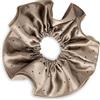 SXQLYH Elastico per capelli Scrunchie Satin Polka Dot Elastics, extra large raso morbido e confortevole, supporto per coda di cavallo, capelli invernali bobble da donna, capelli lunghi spessi (marrone