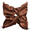 SXQLYH Elastici per capelli Scrunchie in velluto, grandi elastici quadrati, spessi, morbidi e confortevoli, per coda di cavallo, per capelli lunghi e spessi (marrone)
